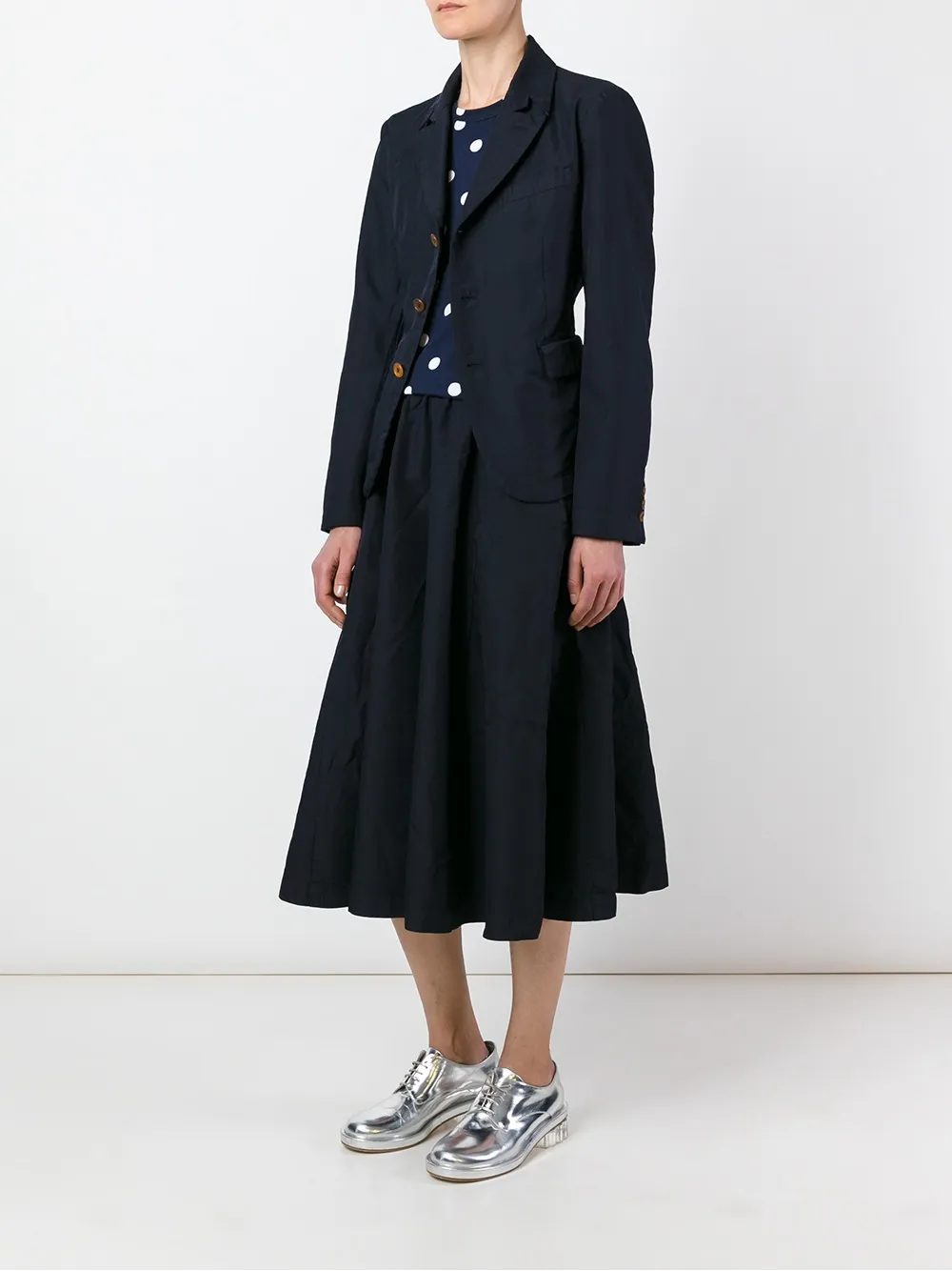  Comme Des Garçons Comme Des Garçons Blazer Mit Drei Knöpfen   Blau 