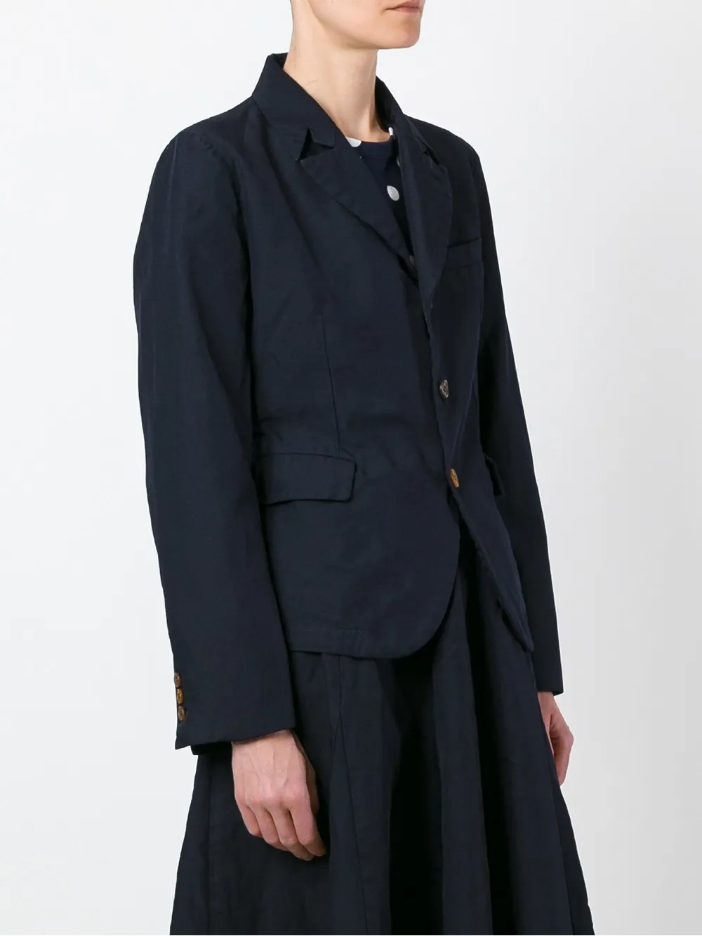  Comme Des Garçons Comme Des Garçons Blazer Mit Drei Knöpfen   Blau 