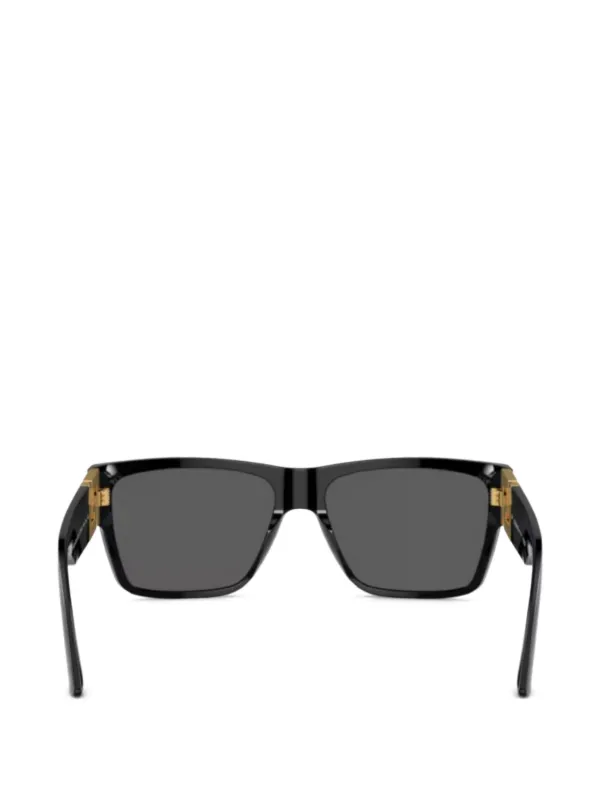 VERSACE　サングラス スクエア メデューサ ゴールド金具　ブラック Versace Eyewear スクエアフレーム サングラス | ブラック | FARFETCH JP