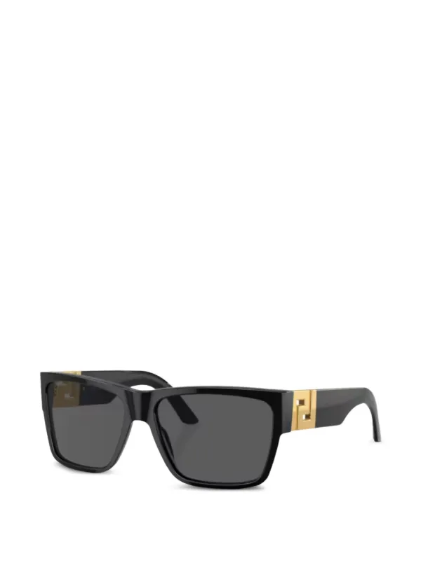Versace Eyewear スクエアフレーム サングラス | ブラック | FARFETCH JP