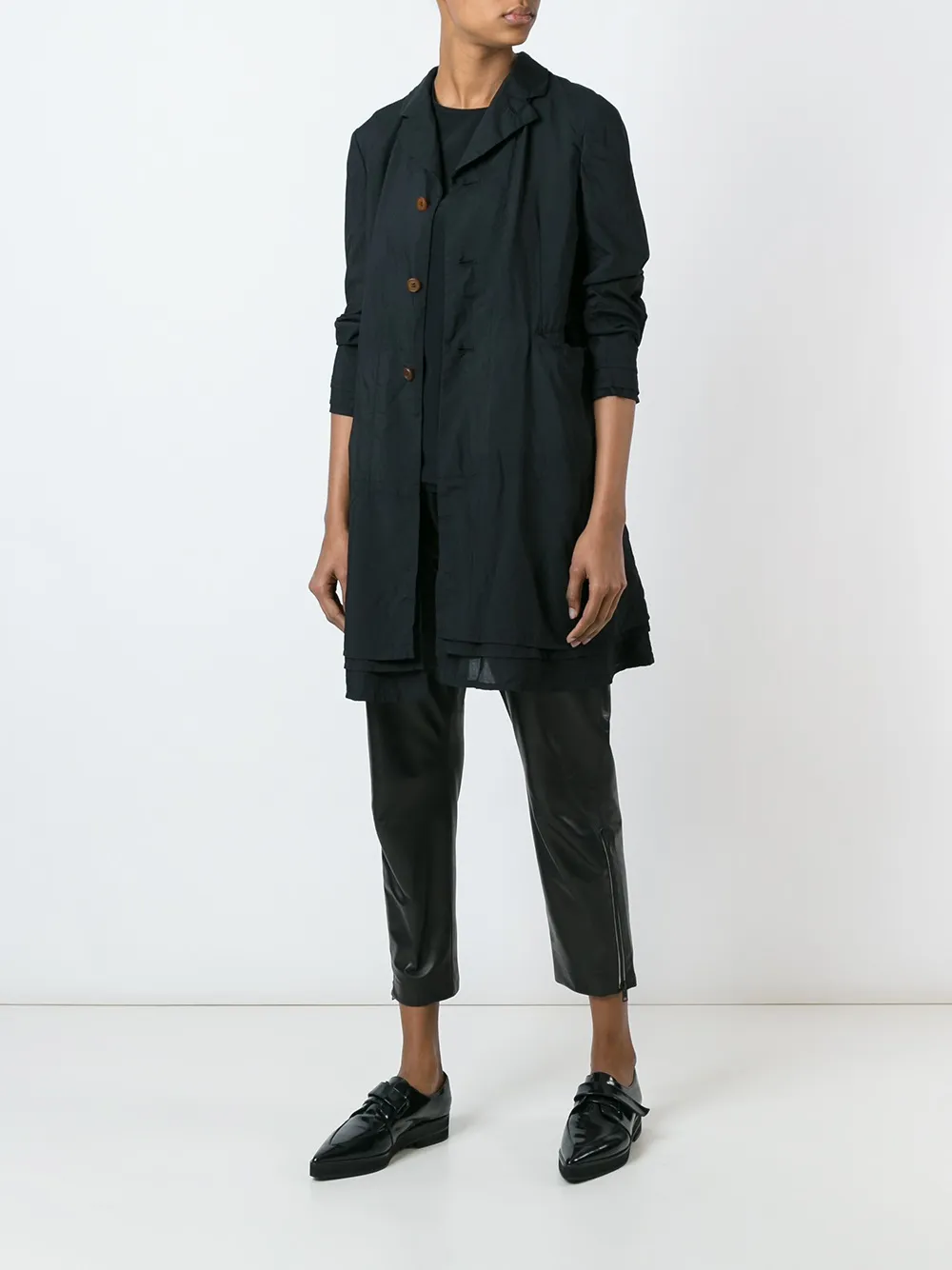  Comme Des Garçons Comme Des Garçons Oversized Jacke Im Lagen Look   Schwarz 