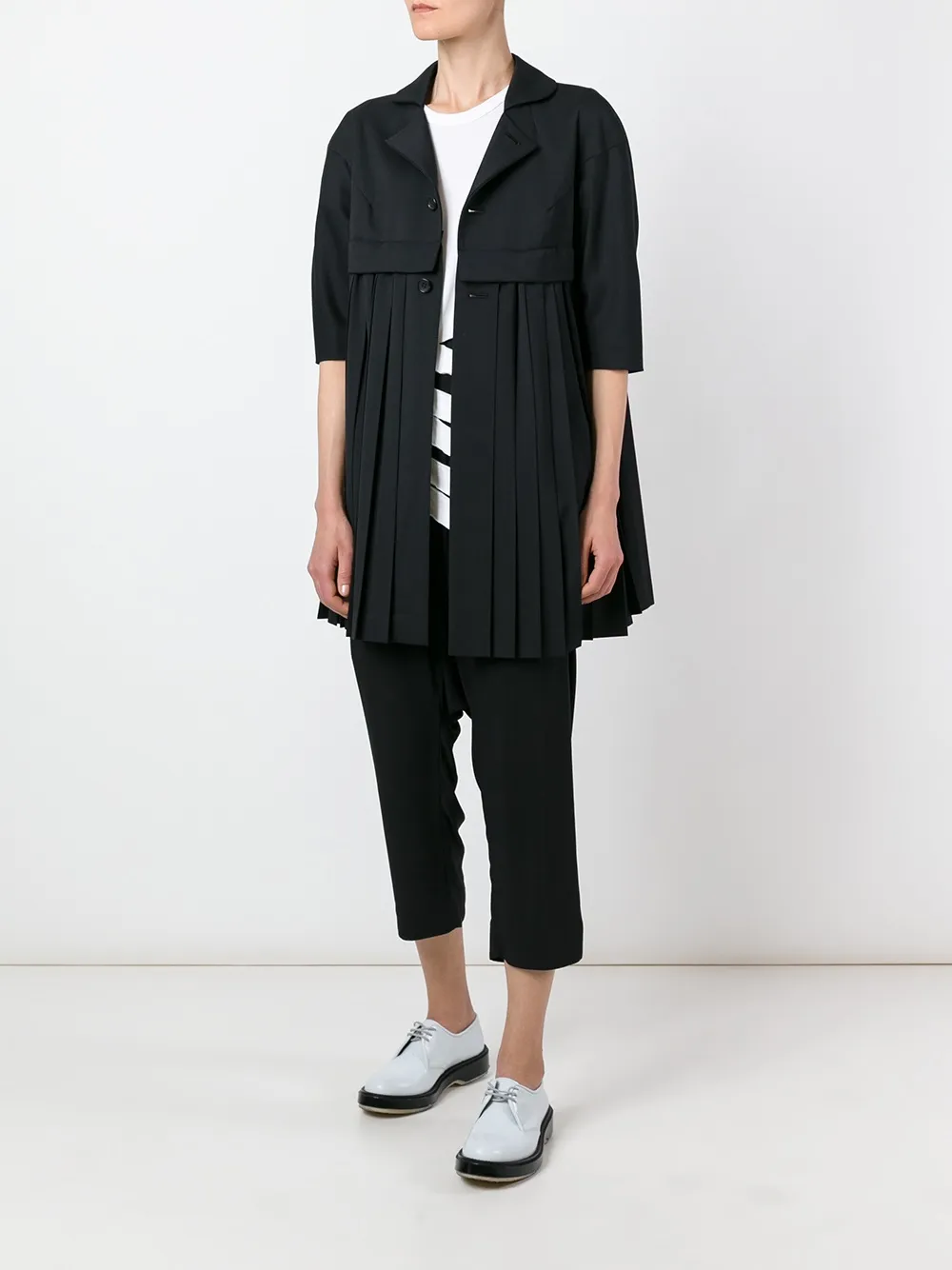  Comme Des Garçons Pleated Jacket - Black 
