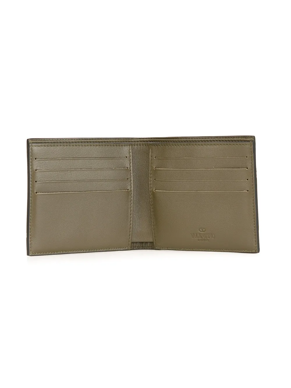 Valentino Garavani camouflage wallet Groen