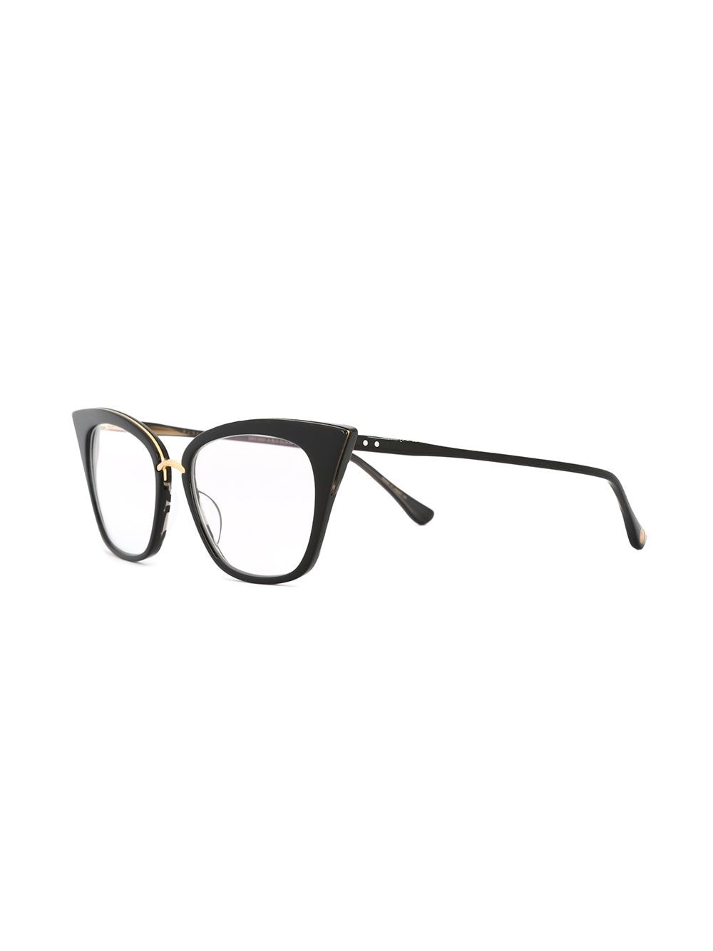 Shop Dita Eyewear Rebella Glasses In Black