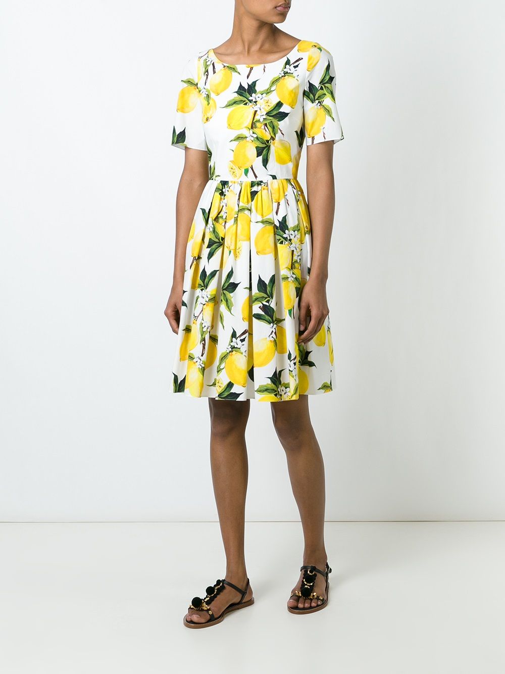 dolce gabbana lemon dress