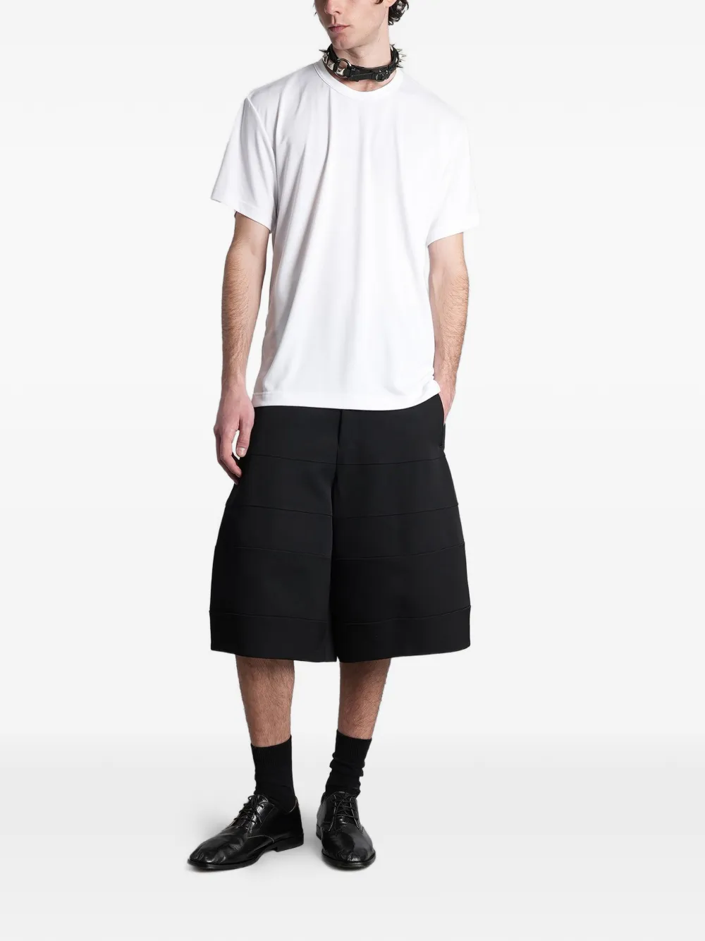  Comme Des Garçons Homme Plus T Shirt In Colour Block Optik   Weiß 