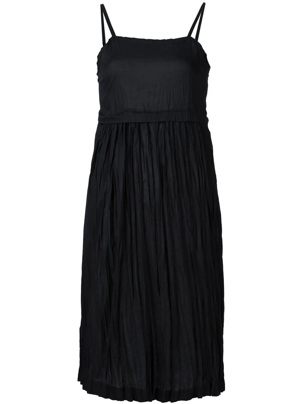Comme des Garçons TAO pleated spaghetti strap dress - Nero