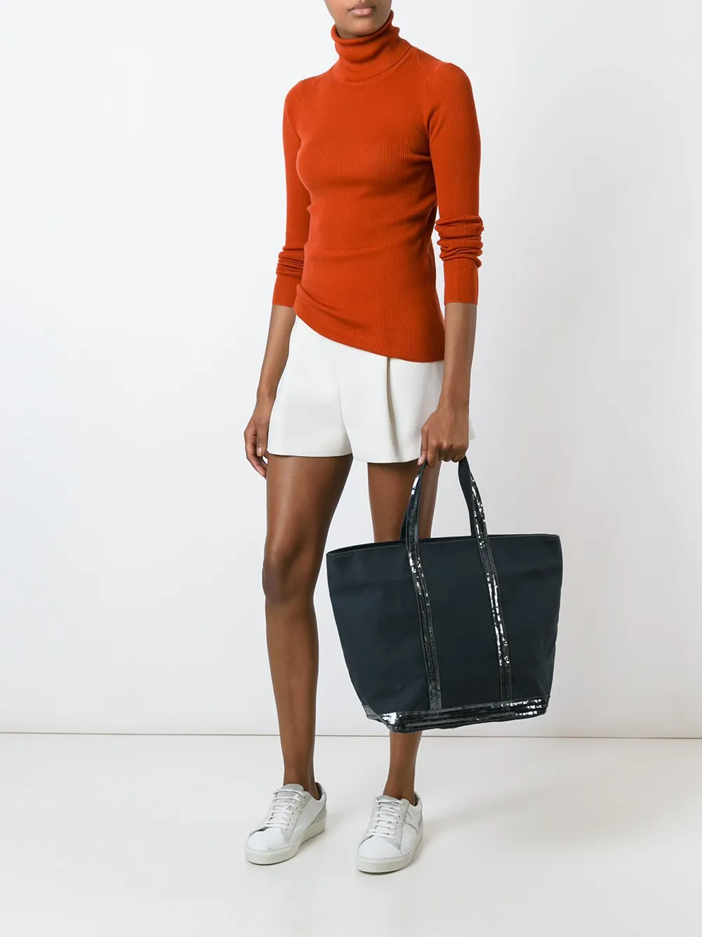 Vanessa Bruno sequin embellished tote - Blauw