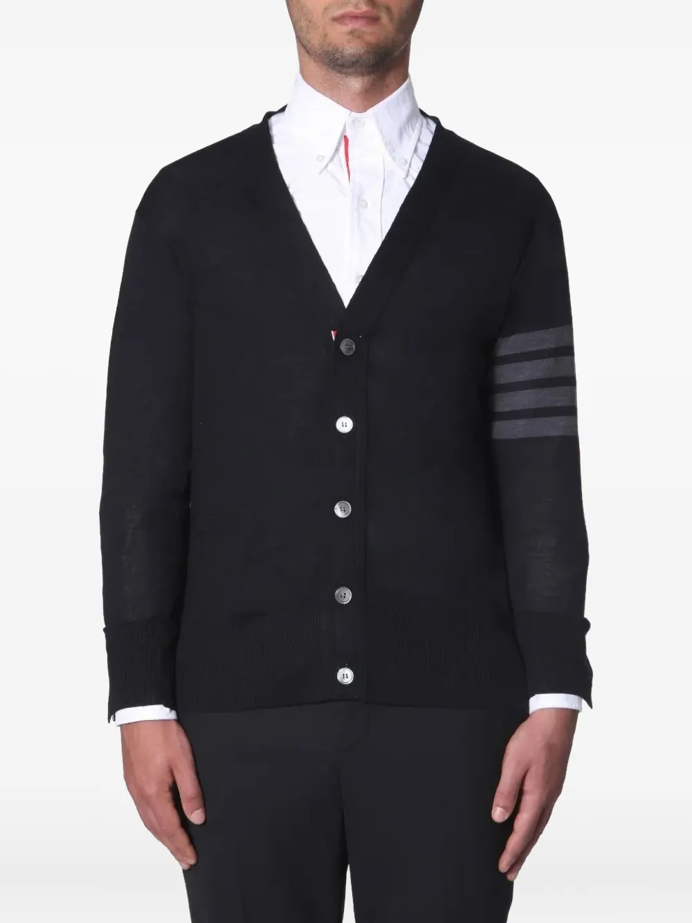 Thom Browne 4-Bar knitted cardigan | Blue | Image 1