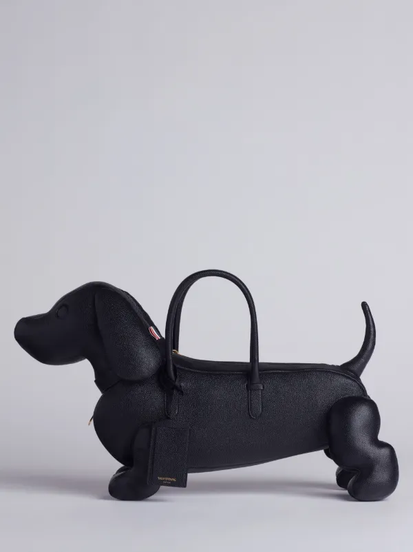 Hector Bag In Black Pebble Grain Leather
