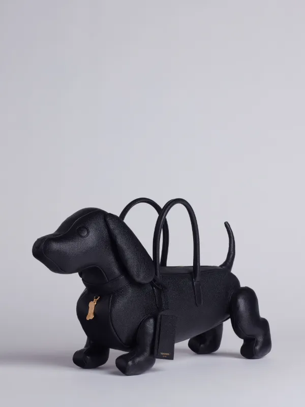 Hector Bag In Black Pebble Grain Leather