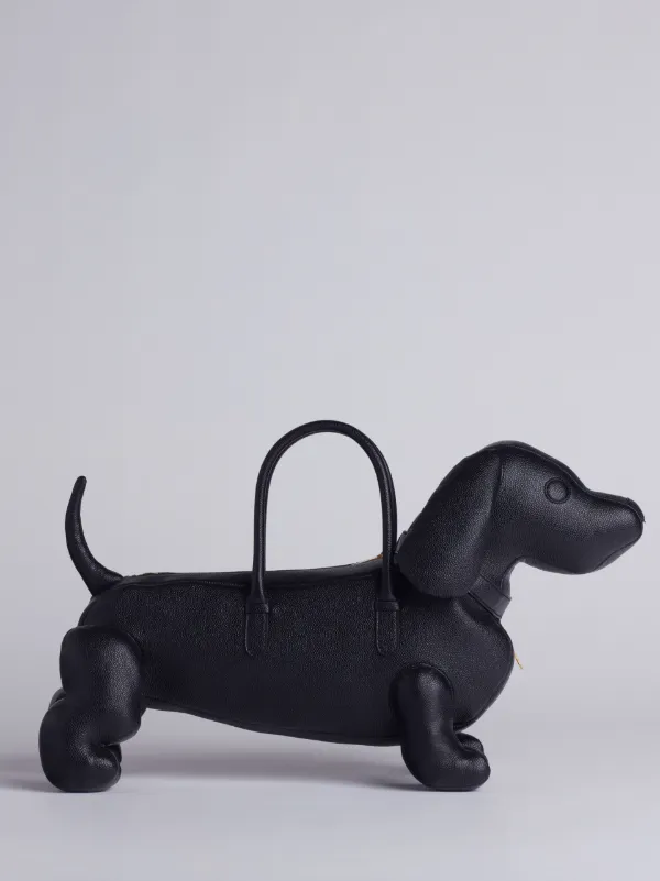 Hector Bag In Black Pebble Grain Leather