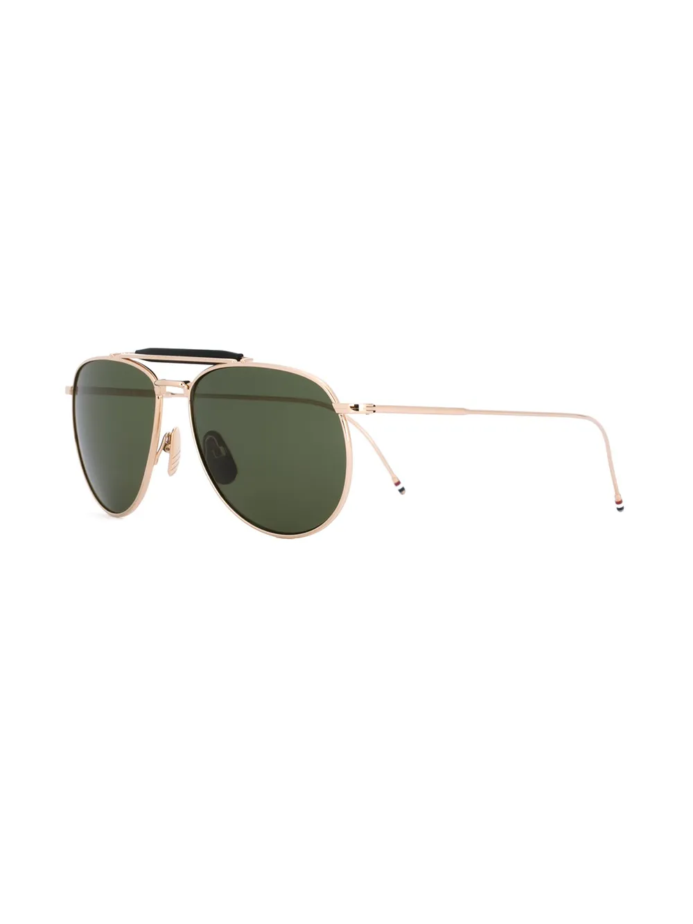 Thom Browne Eyewear aviator frame sunglasses - Metallic