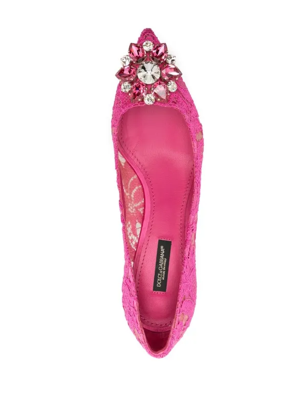 新作*DOLCE&GABBANA*Bellucci レースパンプス 85mm レッド P00242574.jpg