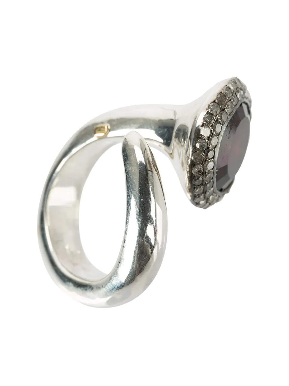  Rosa Maria Garnet Ring - Metallic 