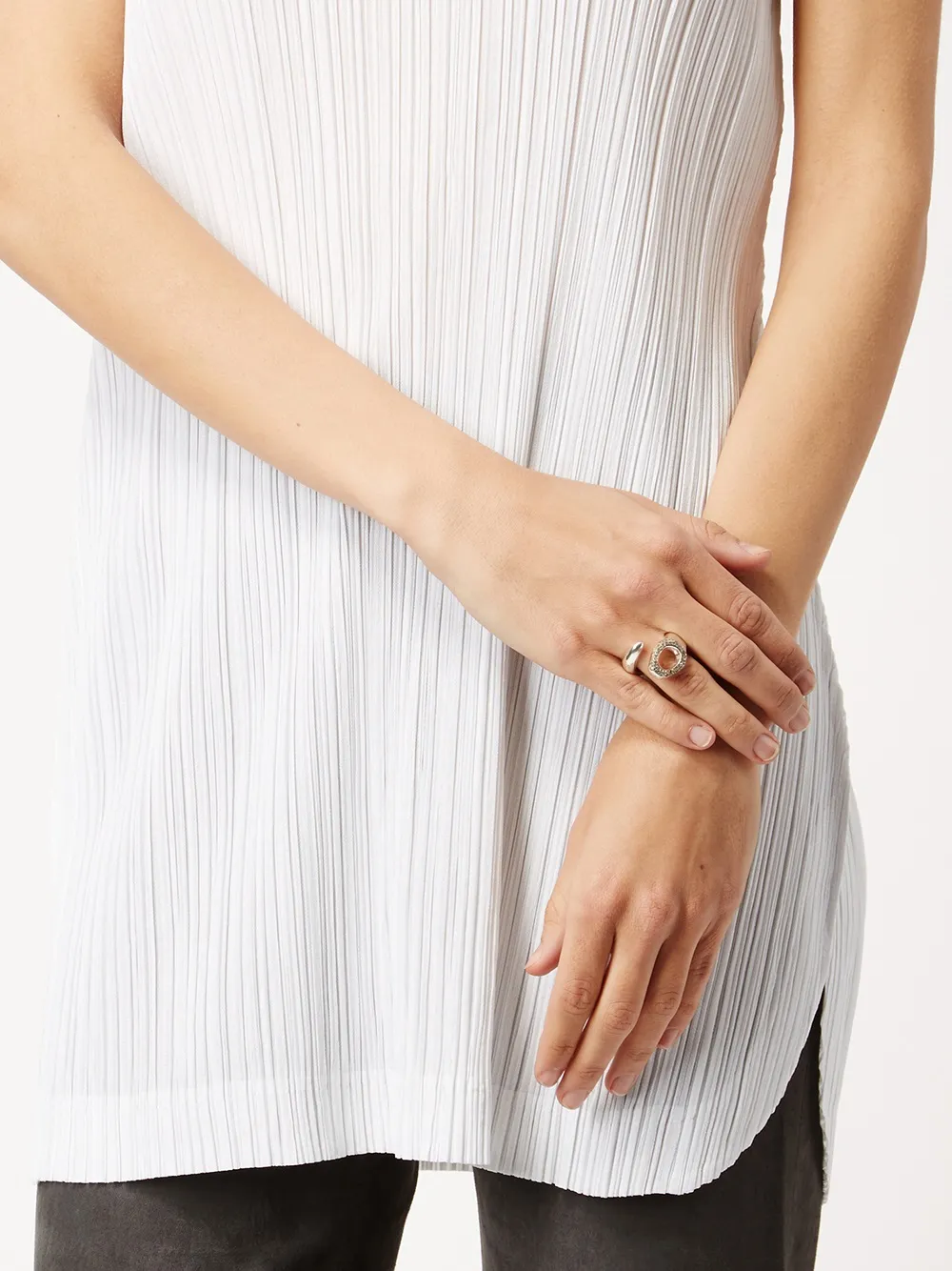 Rosa Maria cognac diamond ring - Metallic