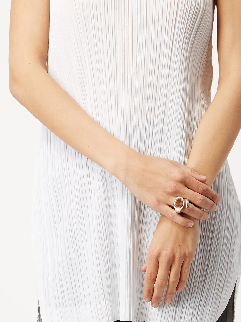 Rosa Maria topaz ring - Metallic