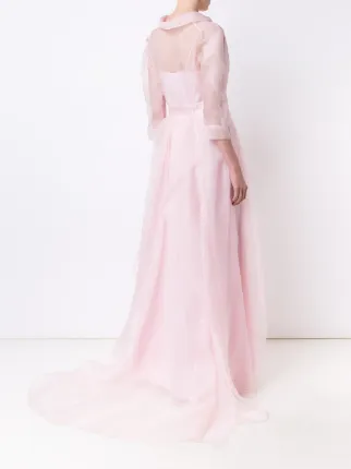 Carolina Herrera Semi Sheer Tulle Shirt Dress Farfetch Carolina Herrera Semi Sheer Tulle Shirt Dress