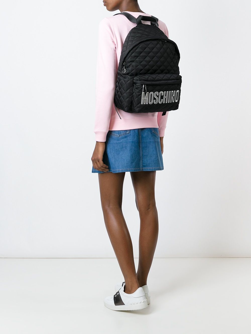 Moschino Quilted Backpack - Farfetch