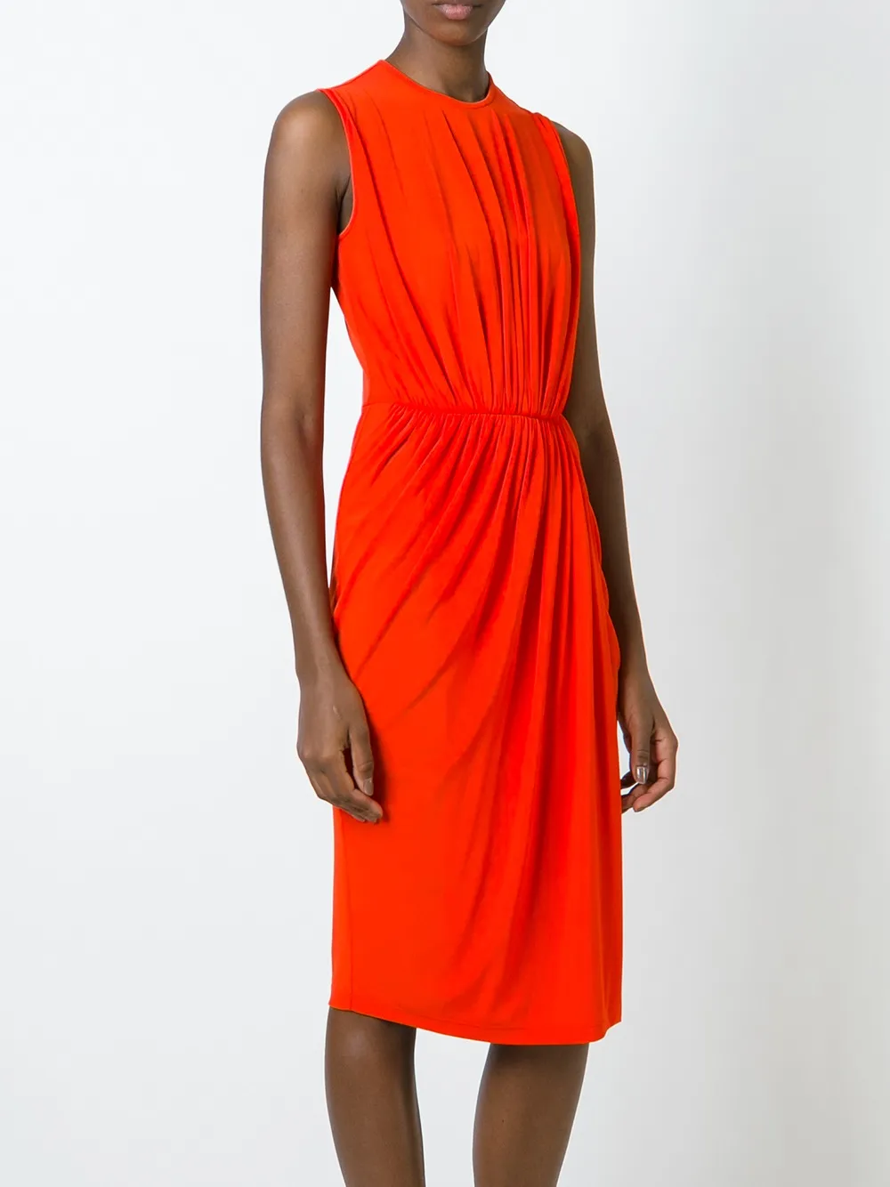 Givenchy smocked waist dress Oranje