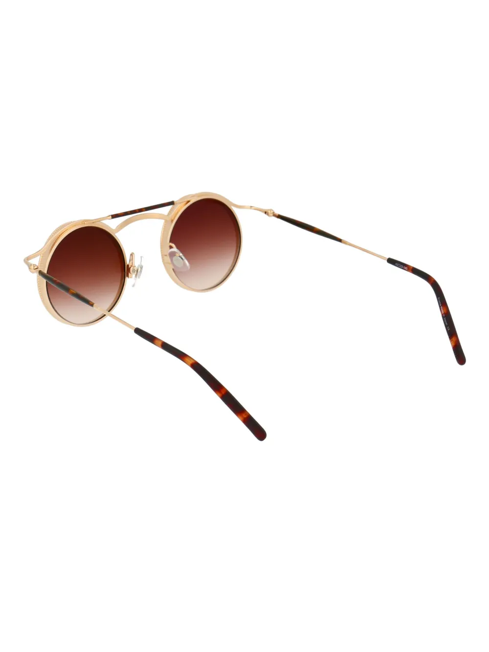 Matsuda Tortoise Shell Detail Sunglasses - Gold 