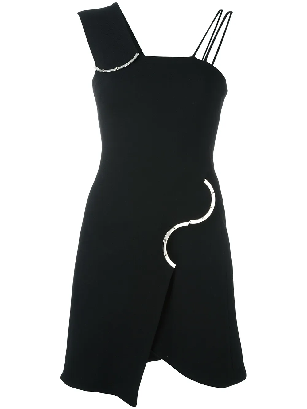 David Koma asymmetric dress - Nero