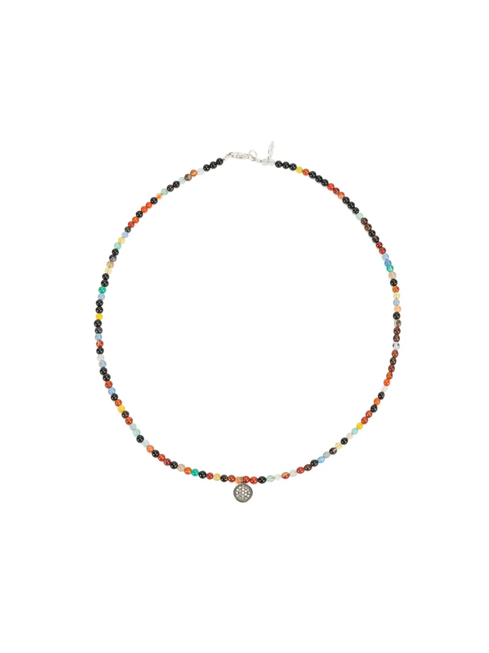 Catherine Michiels beaded necklace - Argento