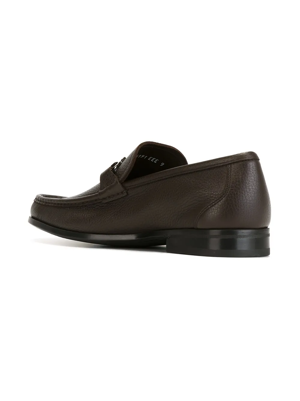 Ferragamo Gancini buckle loafers Brown