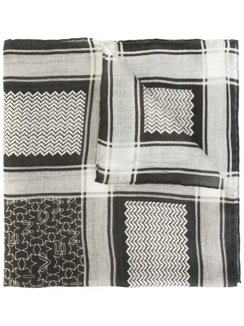 Givenchy contrast print scarf