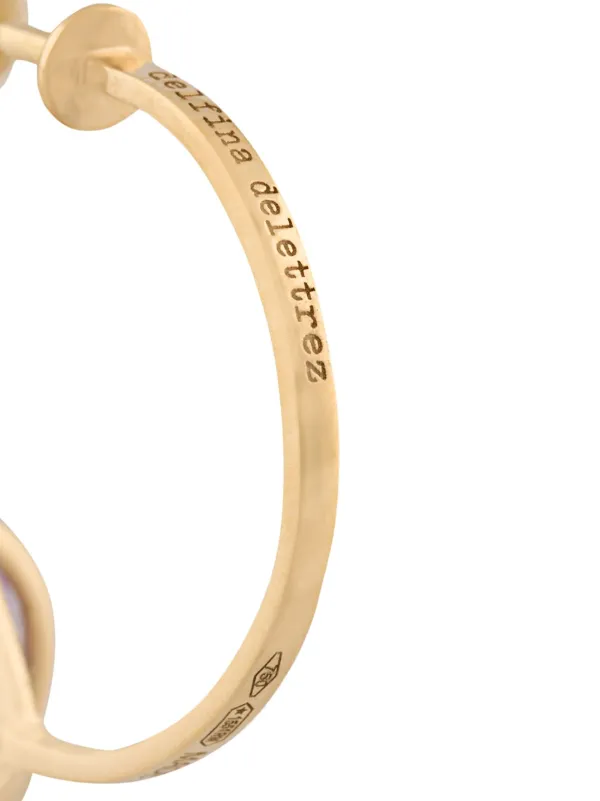 Delfina Delettrez 'Magic Triangle Pearl Piercing' Diamond Ring