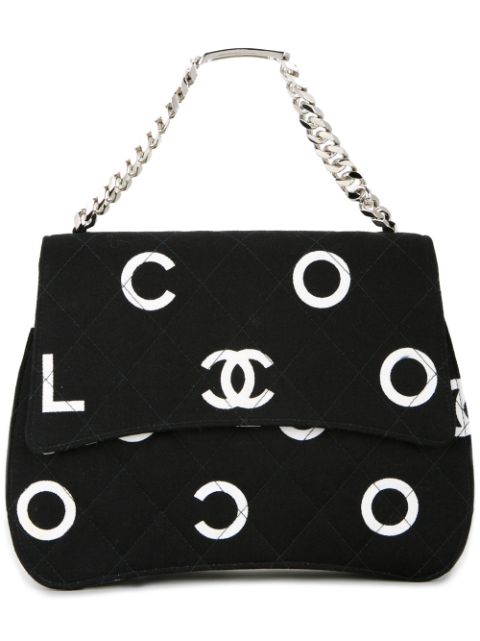 CHANEL logo print tote Women