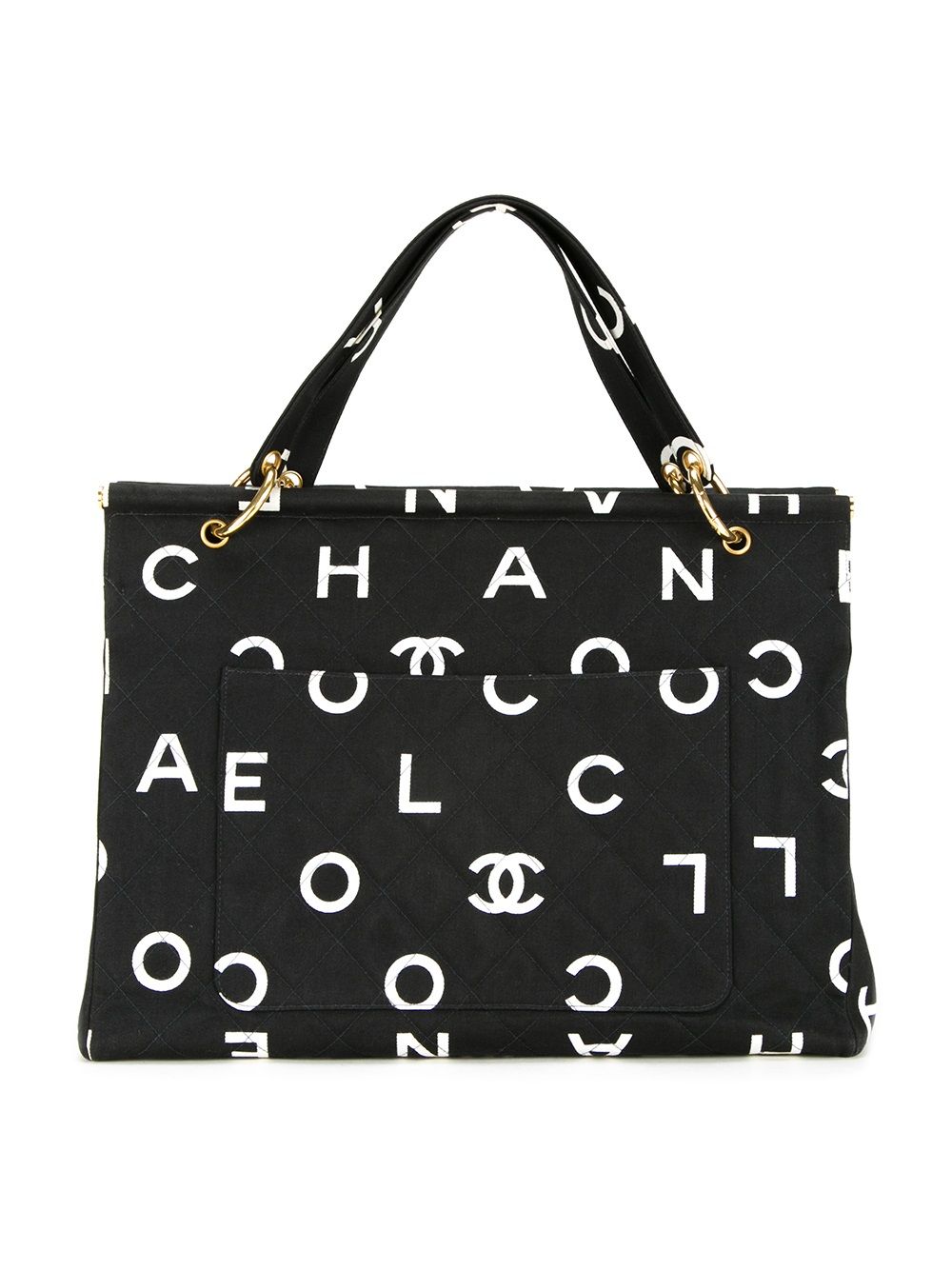 Affordable HOT SALE CHANEL logo print tote Women