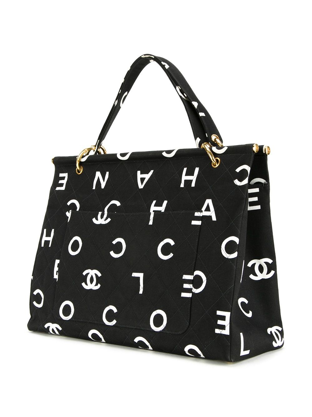 Affordable HOT SALE CHANEL logo print tote Women