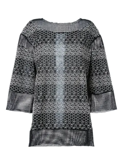 CHANEL Pre-Owned panelled embroidered blouse