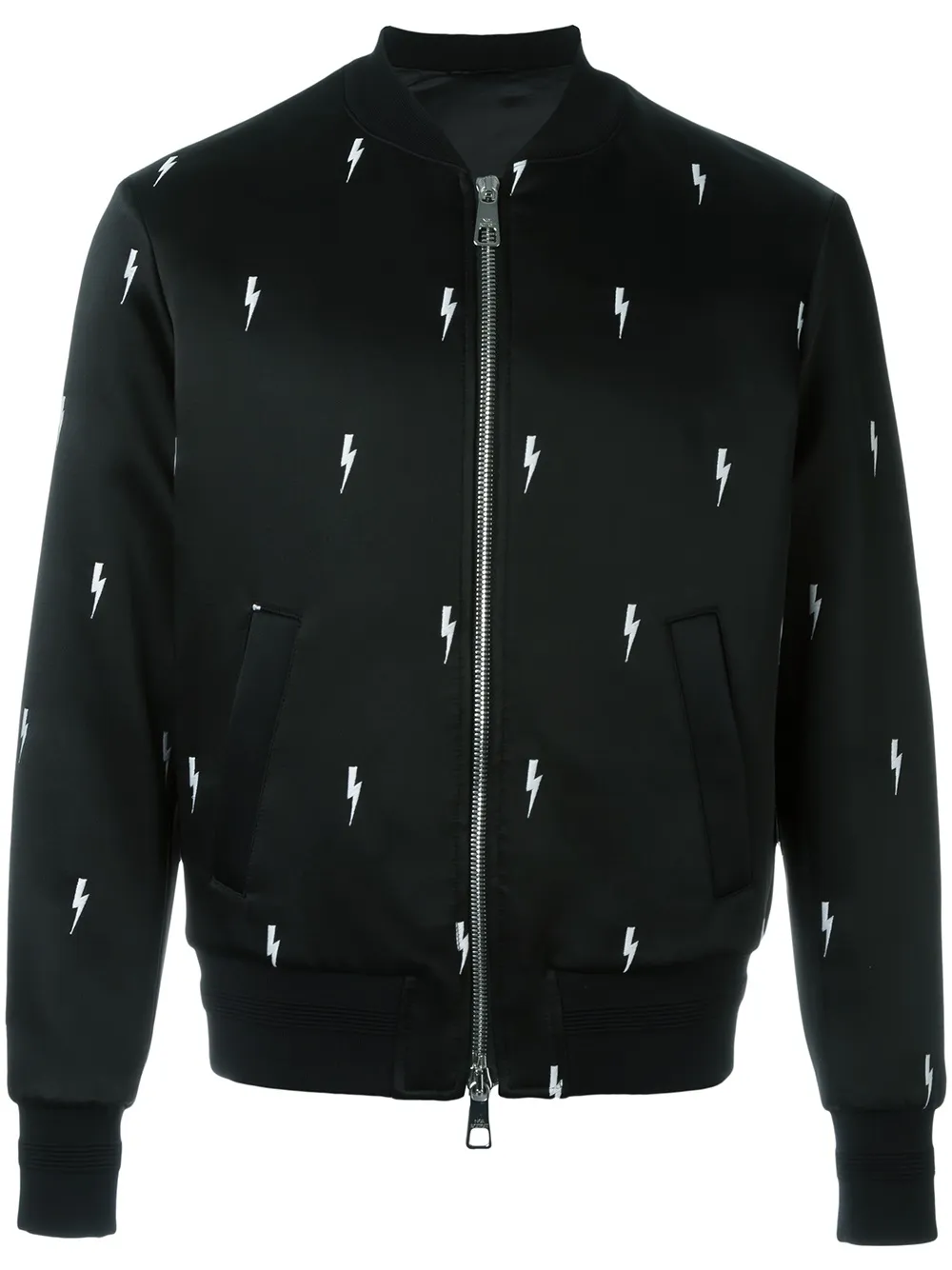 neil barrett 闪电刺绣飞行员夹克