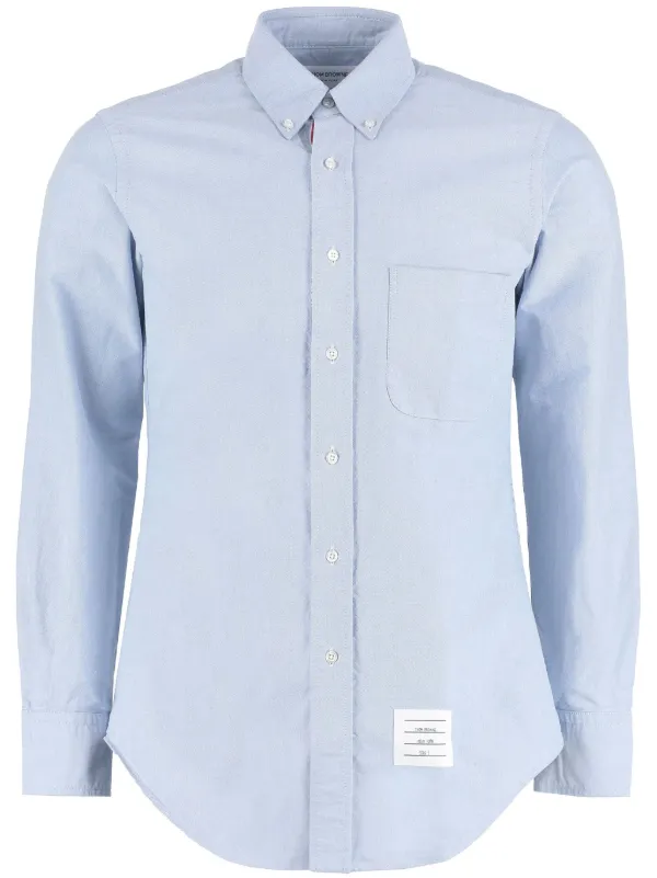 Tシャツ・カットソー THOM BROWNE Men T-shirt Blue MJS117A06769 415 Thom Browne Men's Hector Embroidered T-Shirt in Navy Thom Browne