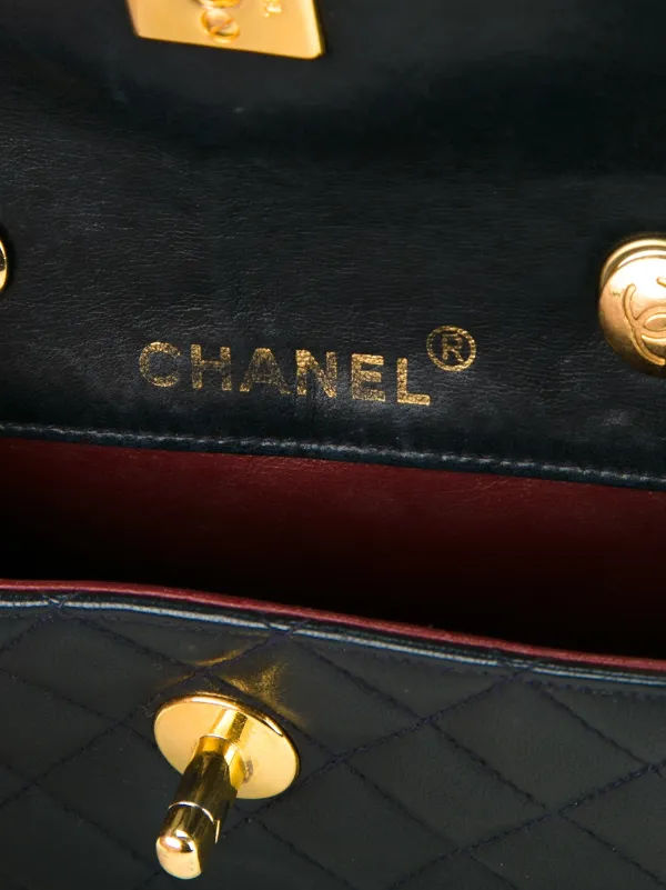 CHANEL Pre-Owned キルティングバッグ マイクロ | ブルー | FARFETCH JP