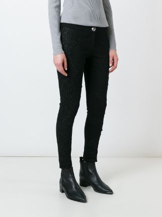 Philipp Plein Floral Embroidered Skinny Jeans - Farfetch