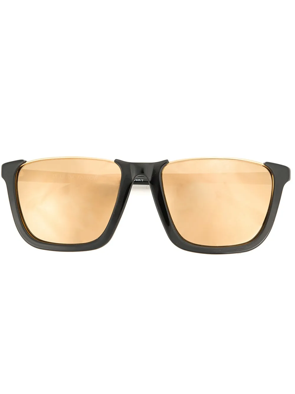Linda Farrow oversized square shaped sunglasses Zwart