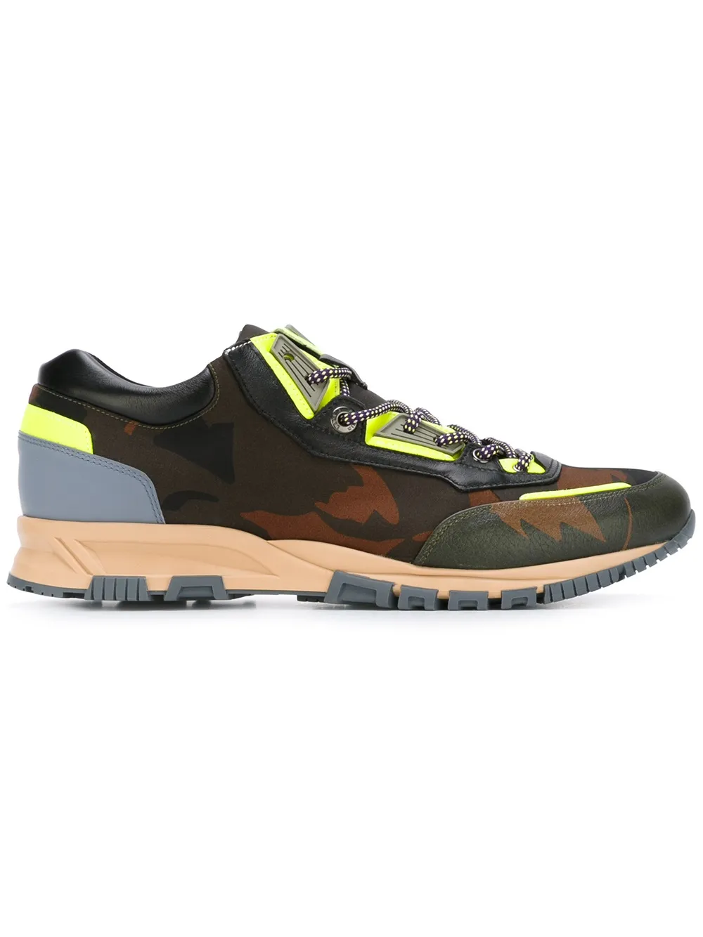 Lanvin paneled sneakers - Verde