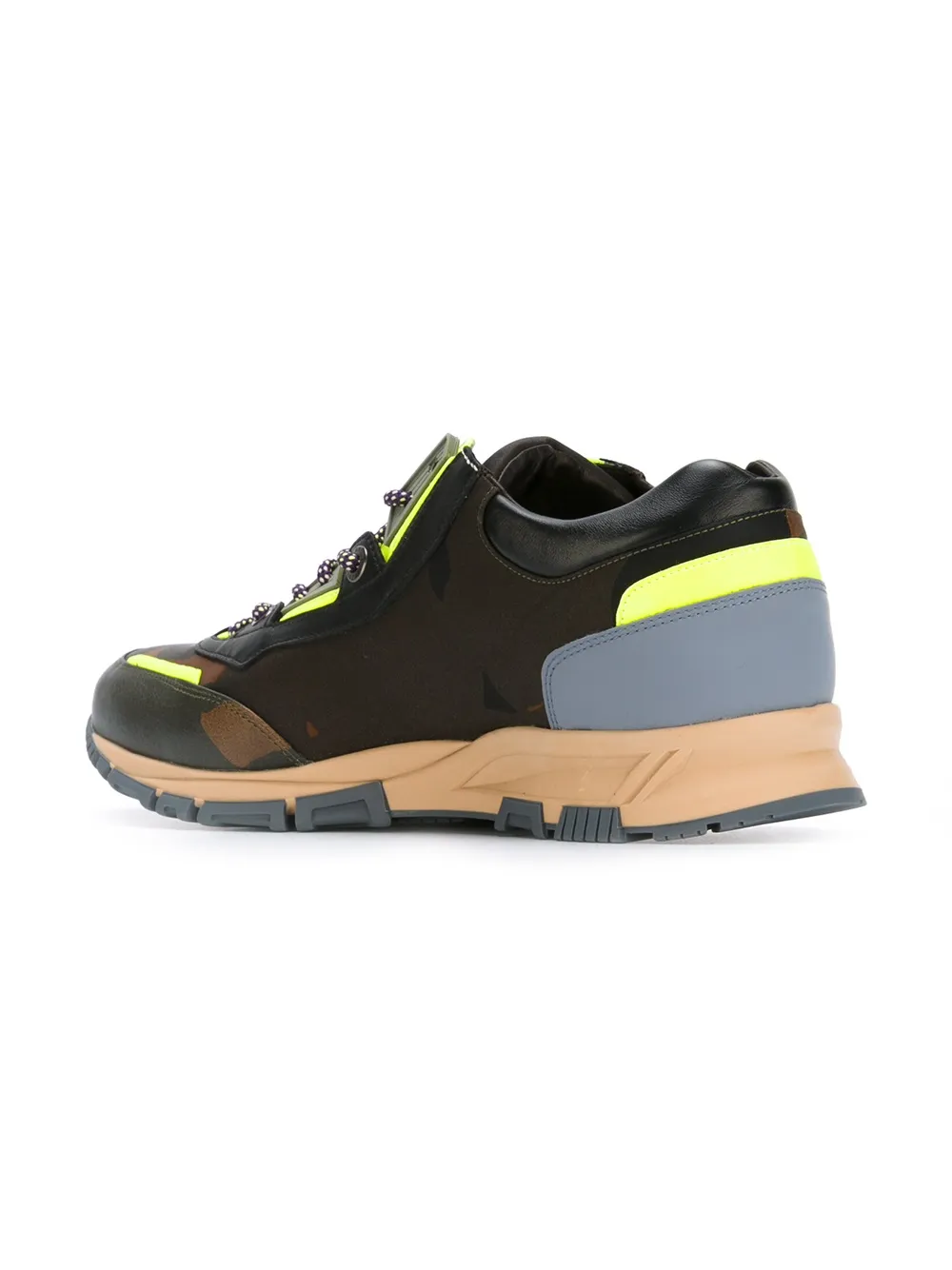 Lanvin paneled sneakers Groen