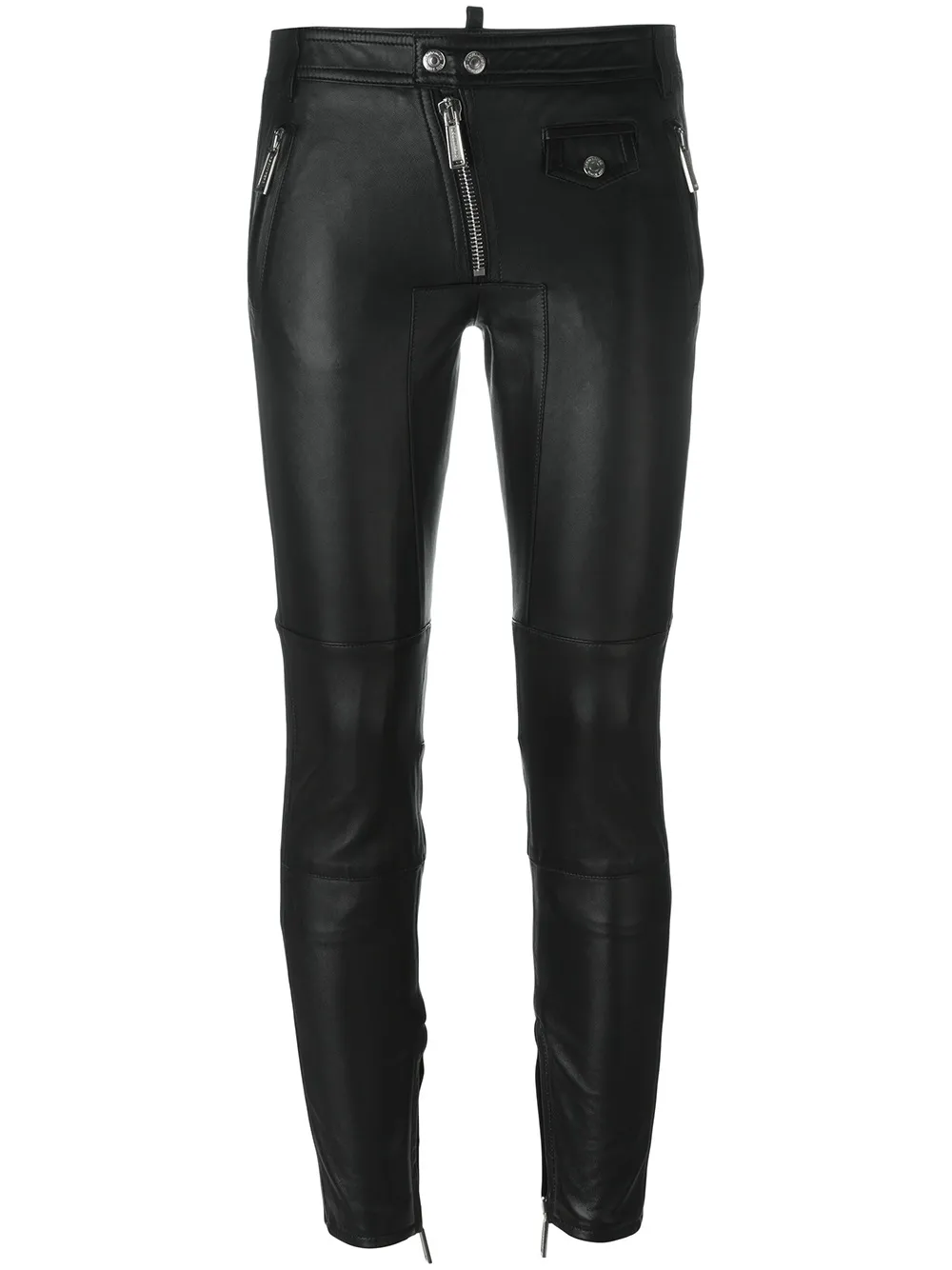 DSQUARED2 Klassische Bikerhose - Schwarz
