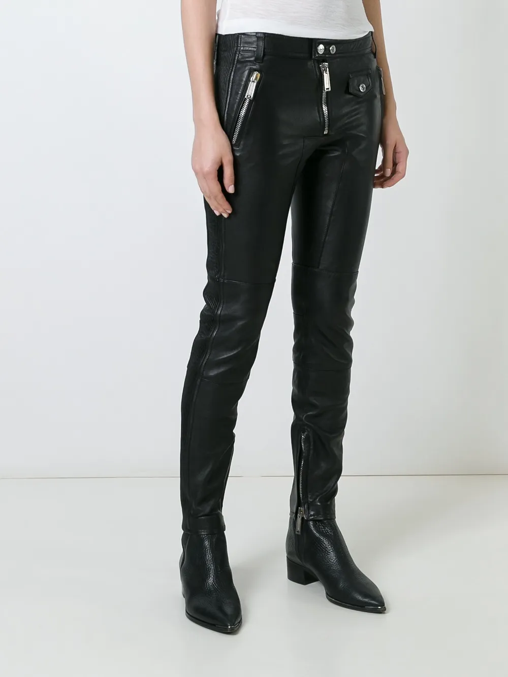 DSQUARED2 biker trousers Zwart