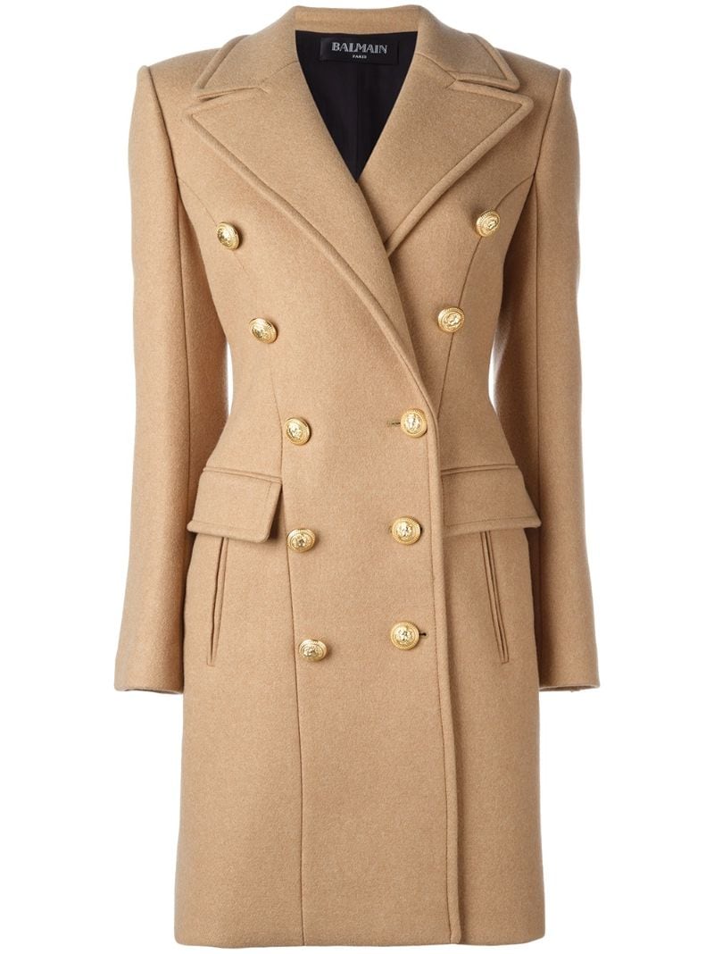 Двубортное пальто. Пальто Бальман. Balmain Coat Womens. Balmain Coat 1957. Пальто Balmain женские.