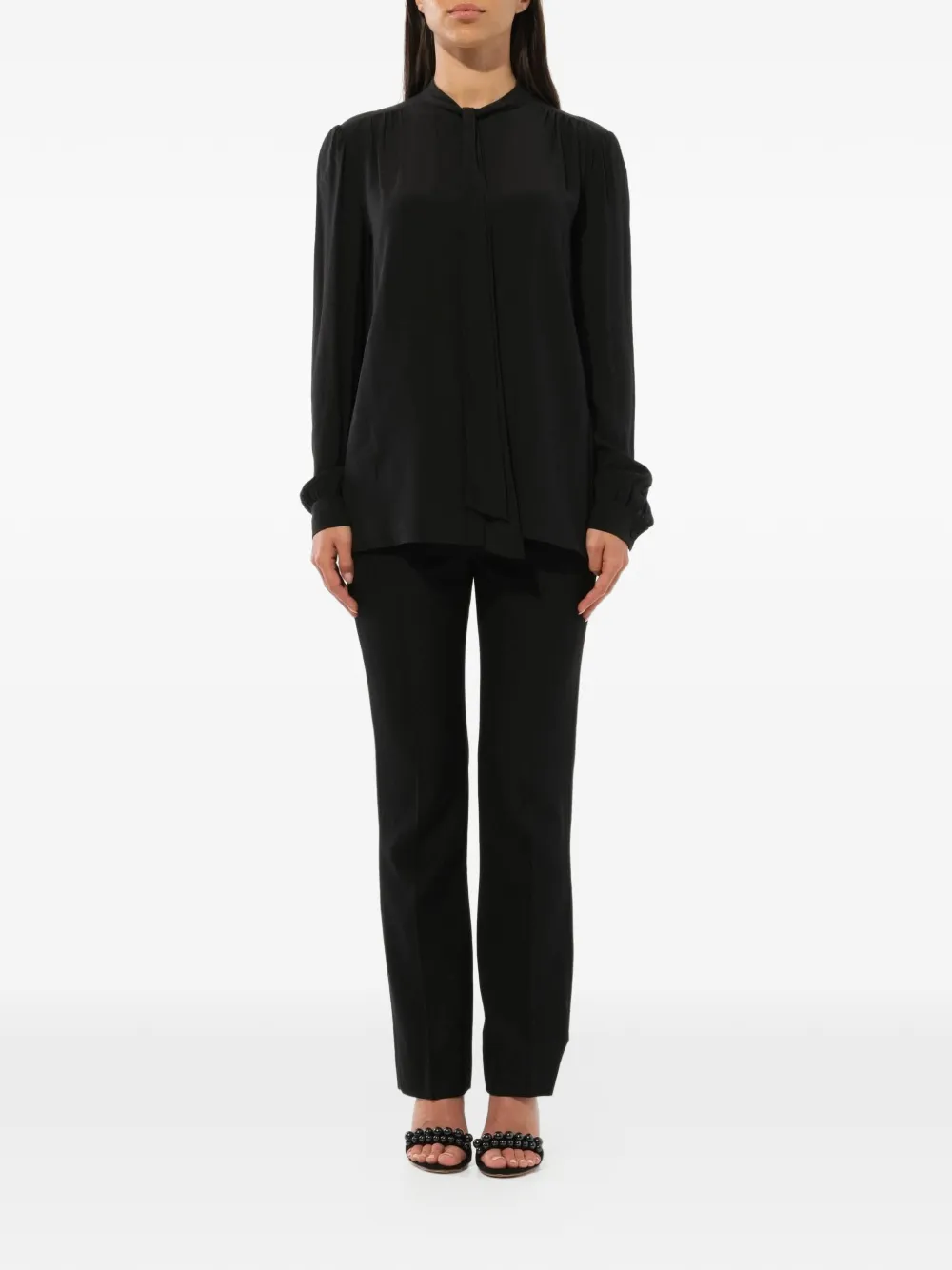 Givenchy pussybow blouse Zwart