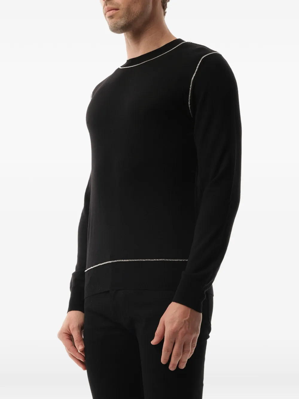 Givenchy chain trim jumper Zwart