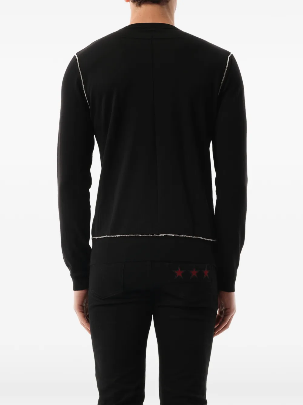 Givenchy chain trim jumper Zwart