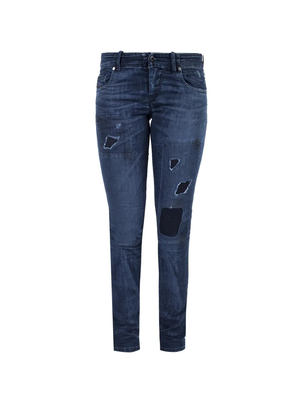 Diesel Grupee-Ne distressed jeans - Blu
