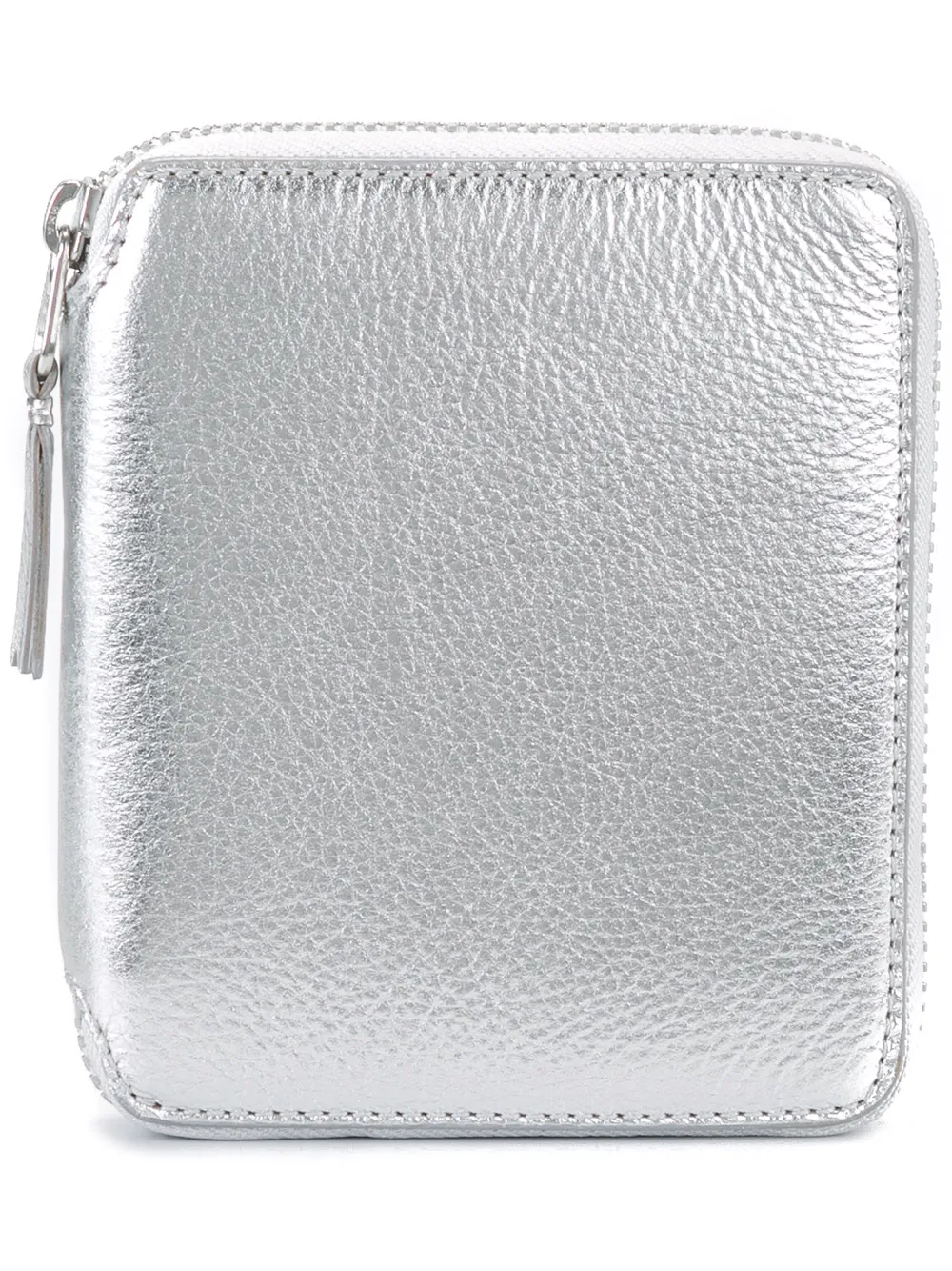 Shop Comme Des Garçons Metallic Zip Wallet