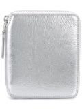 Comme Des Garçons Wallet metallic zip wallet